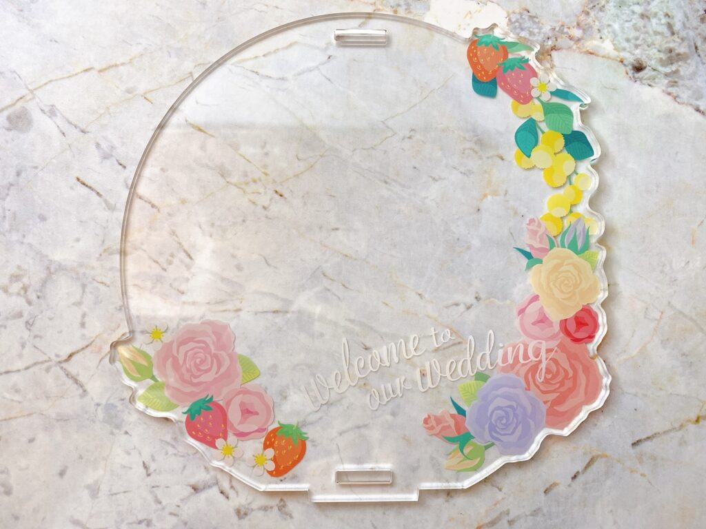 movic 拼裝壓克力 婚禮花圈 紅玫瑰 IMG 2558
